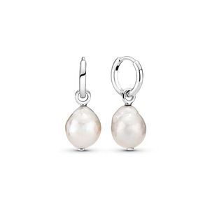 Stud Genuine Selling Jewelry Sterling Silver Freshwater Cultured Pearl Earrings DIY Designer Charm Original Ladies Ea