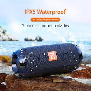 Original Portable Speaker Wireless Bluetooth Speakers TG117 Soundbar Outdoor Sports Waterproof Support TF Card FM Radio Aux Input