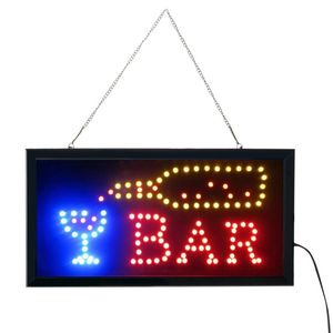 Neonlicht Pub großhandel-Nachtlichter Outdoor Beleuchtung LED Cocktailbar Pub Club Shop Zeichen Zeichen Neon Display Fenster Hängende Lichtdekoration Nachtlicht