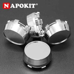 4 sztuk / partia High 60mm Chrome Plastikowe Płaskie Powierzchnia Car Wheel Center Hub Caps Dust Cover Auto Rim Opon Hubcap