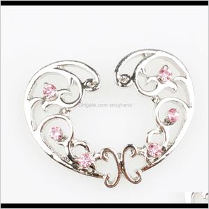 Bellringar Drop Leverans 2021 D0678 (1) Nipple Pink Color Navel Button Piercing Jewlery 1Dot6*11*5/8 Belly Ring Body Jewelry Zeame