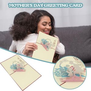 Mother's Day Card Thank You Cards Postcards Greeting Post Blessing Decor Set