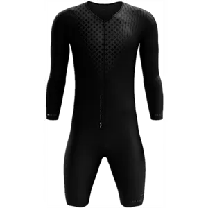 Racing Sets HUUB Triathlon Anzug Wattbike Team Kleidung Männer Radfahren Skinsuit MTB Fahrrad Overall Sommer Langarm Strumpfhosen Set Ropa Ciclismo