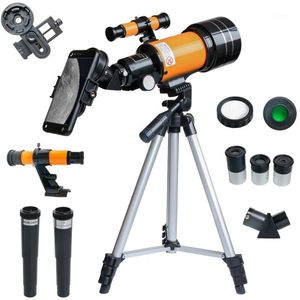 Telescope & Binoculars 150X Refractive Astronomical With Phone Clip Outdoor HD Night Vision Kids Student Present DIY Kit