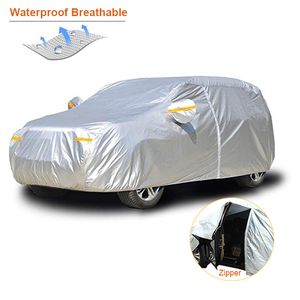 Kayme waterproof covers outdoor sun protection cover for car reflector dust rain snow protective suv sedan hatchback full s