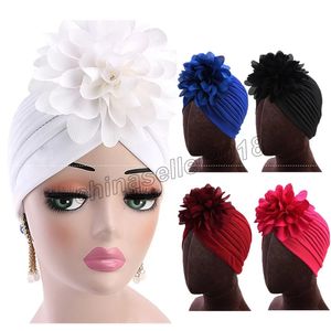 Women India Muslim Stretch Thread Bright Floral Turban Hat Head Wrap Cap cappelli per donne chapeu feminino festival touca