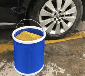 Portable folding bucket for car outdoor barbecue fishing car bucket car wash supplies wholesale