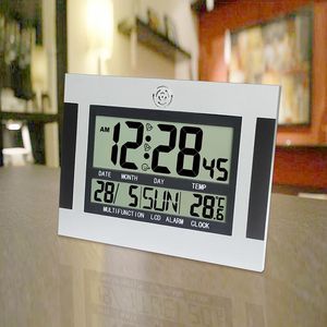 Desk & Table Clocks Digital Electronic Alarm Clock Large LED Calendar Temperature Meter Display Home Office Wall