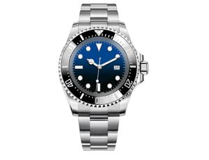 44MM neue Schweizer 116610 Keramiklünette Schwarz Rot Grün Blau 5-Farben-Uhr Verstellbares Armband Automatikwerk Sportuhr Sea Dweller Watch