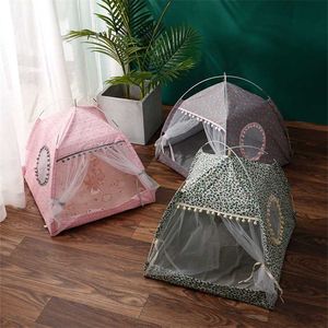 Letto della tenda per animali domestici per Cat House Accogliente prodotti Accessori per animali domestici Nido Comfy Letti calmante Piccoli cani Chihuahua Hammock 211006