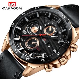 2021 New Arrival Moderno Zegarki Mens Sport Reloj Hombre Casual Relogio Masculino Para Wojskowa Armia Skórzana Wrist Watch dla Mężczyzn