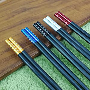 No Paint No Wax No Rust Alloy Chopsticks Set High-Grade Creative Gifts Hotel Japan Style Private Home Five Pair Pack