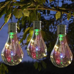 Bollen Zonne energie LED Licht Lantaarn Spotlights Draagbare Draaibare Lamp Bulb Openlucht Bar Kerstdecoratie Opknopingslichten