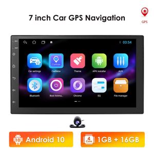2 Din 7'' Quad core Universal Android 10 2GB RAM Car Radio Stereo GPS Navigation WiFi 1024*600 Touch Screen 2din Car PC obd dab