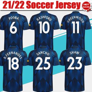Wholesale 7 ronaldo for sale - Group buy United RONALDO SANCHO Football Jerseys GREENWOOD B FERNANDES rd Blue Soccer Jersey Men Adult RASHFORD POGBA SHAW Shirt Uniform