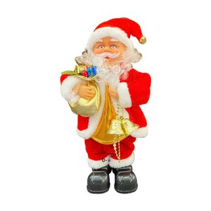 Electric Santa Claus Musical Instrument Christmas Ornament Hotel Shopping Mall Juldekorationer Barn gåvor JJF10589