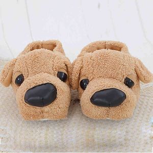 Women Anime Cartoon Dog Slippers Lovers Warm Indoor Woman Slippers Plush Shoes Girl Home Pantufas House Ladies Slippers Children K722