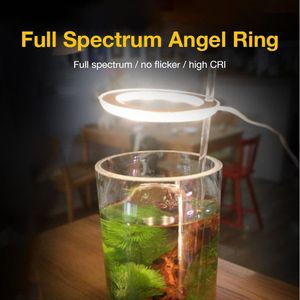 Bitkiler için Fitolamp Tam Spektrum LED Işık Büyümek USB Melek Yüzük Phyto Lamba Sera Kültivo Hidroponik Kapalı Bitki Işıkları
