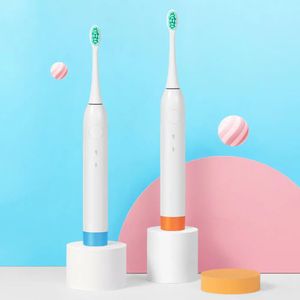 SmartSonic + T5 escova de dentes elétrica FDA DuPont Bristle Whiteing Dentes USB CARGA RÁPIDA IPX7 À Prova D 'Água - Laranja
