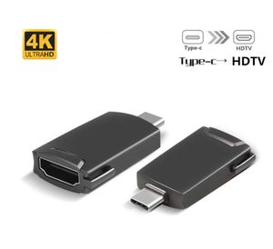 Tipo-C para o adaptador HDTV USB-C Notebook Video Converter para suporte de TV projetor 4K