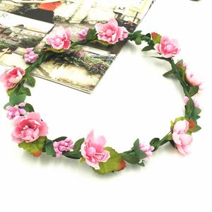 11 stylów bohemian terylene kwiat wieniec Garland Crown Festival Wedding Bridal Druhna Floral Headband Heats Hair