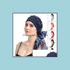 Mützen Hüte Zubehör Baby, Kinder Umstandsmode Frauen Muslim Stretch Turban Chemo Hut Kopfbedeckung Langes Kopftuch Kopfwickel Krebs Bandanas