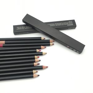 도매 12 색 방수 Lipliner 연필 윤곽선 섹시한 무광택 지속적인 눈 립 뷰티 메이크업 화장품