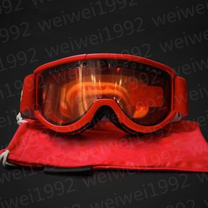 Cariboo Smith OTG 3 Renk Kayak Gözlük Anti-Sis Çift Lens Ride Inşaat Snowboard Gözlüğü Boyutu 19 * 10.5 cm