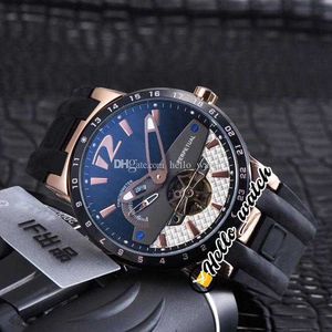 Designer Relógios Oferta Especial Executivo El Toro Perpétuo 320-00 Black Dial Automatic Mens Watch Rose Gold Case Caixa De Borracha Desconto