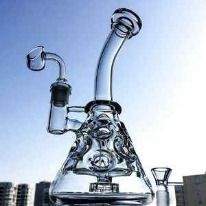 Beaker Fab Egg Wasserpfeifen 9 Zoll 4 mm dicke Glasbongs Schweizer Perkolator Öl Dab Rigs Duschkopf Wasserpfeifen 14 mm Innengewinde mit Schüssel