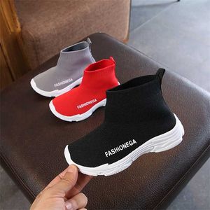 Spring fashionable net breathable leisure sports running shoes for girls shoes for boys brand kids shoes 211022
