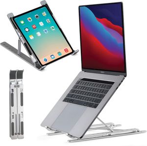 Suporte para laptop para mesa, suporte de computador ajustável para todos os laptops e macbook pro, ar 13 15 17 polegadas, suporte portátil do caderno do portátil, suporte ergonômico do portátil