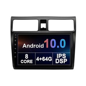 Carro DVD player para Suzuki Swift 2004 2005 2006 2007-2010 10 polegadas Tela Dashboard Substituição Android GPS Navegação Suporte Roda Controle