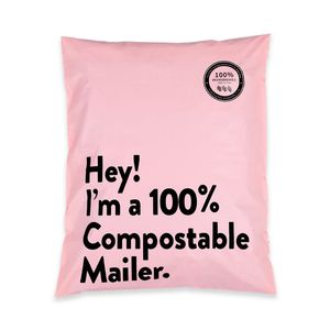 BIODEGRADable Poly Mailers Nude Matte Custom Mailer Bags Почтовые сумки Пластиковый пакет для упаковки одежды