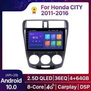 Android 10 Qleed Car Radio Player dla Honda City 2011-2016 2DIN GPS Tochscreen Multimedia Head Unit