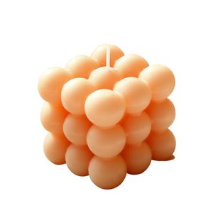 Ins 2 pollici Bubble Cube Candle Cute soia cera aromaterapia piccole candele profumate rilassanti regalo di compleanno 1 pezzo