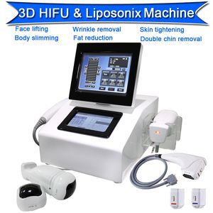 2 em 1 3D Hifu Liposonix Slimming Machine Face Levantando Remoção de Remoção Liposônico Redução de Gordura Equipamento de Beleza