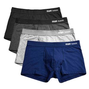 4 pz/lotto Boxer Da Uomo Boxer Uomo Biancheria Intima Mutandine Boxer Corto de los hombres Cueca Plus Size Cotone u13 H1214