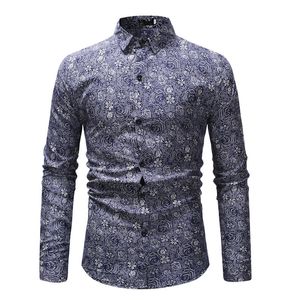 Męskie t-shirty nowa moda męska styl klasyczne niejasne koszule z długimi rękawami koszule w kratę wiosna jesień dorywczo obcisłe ubrania