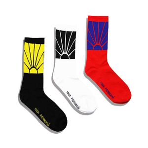 Mäns Gosha Sun Flag Tide Brand Street Skateboard Hip Hop Bomull Medium Tube Socks Män och kvinnor