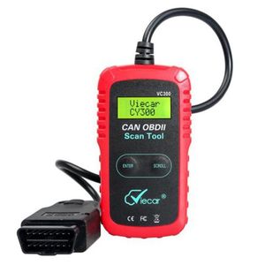 Lettori di codici Strumenti di scansione Viecar Vc300 Can Bus Lettore Obd2 Rilevatore di guasti per auto portatile con interfaccia diagnostica strumento Obd Ii