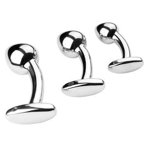 3 pieces/set Stainless Steel Mushroom Head Anal Plug Metal Anal Sex Toys Prostate Massager Dildo Butt Plugs for Men Products