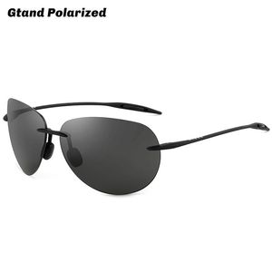 Sonnenbrille Gtand Randlose Pilot Zucker Strand Stil Ultraleicht TR90 Polarisiert Für Männer Sport Fahren Marke Design Sonnenbrille GT421
