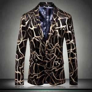 Blazer Erkek Kadife İngiliz Tek Göğüslü Kişilik Desen Düğün Erkek Moda Ince Ve Ceketler Erkek erkek Takım Elbise Blazers