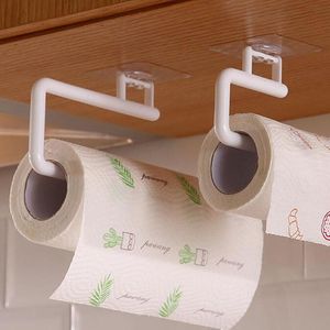 Toilet Paper Holders Kitchen Roll Holder Towel Hanger Rack Bar Cupboard Rag Hanging Shelf