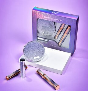 Eyeshadow mascara batom cremes cílios maquiagem conjunto de veludo fosco espessura ondulando à prova d 'água duradoury nu romântico convite em Provence