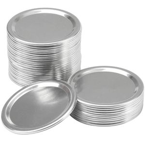 70mm 86mm Mason Jar Lid Regular Mouth Canning Band Split-Type Leak-proof for Canning Lids Cover with Seal Ring