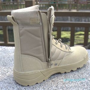 2021 Autumn Winter Men Desert Tactical Military Mens Safty SWAT Army Boot Waterproof Work Shoes Ankle Combat Boots 1