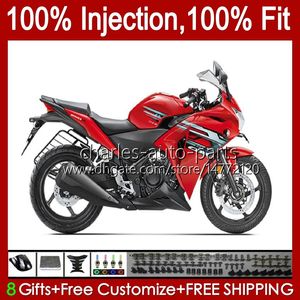 Injection Factory stampo rosso per HONDA CBR-250 CBR 250R 250 CBR250 R CC 2011 2012 2013 2014 2015 Corpo 58No.73 250CC CBR250R MC41 11 12 13 14 15 CBR-250R 11-15 Kit carenatura OEM