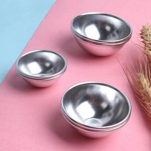 Wholesale tin cans for cake resale online - Baking Moulds pc Half Round D Molds Aluminum Sphere Bath Bomb Cake Pan Tin Pastry Ball Mold Size Can Choose